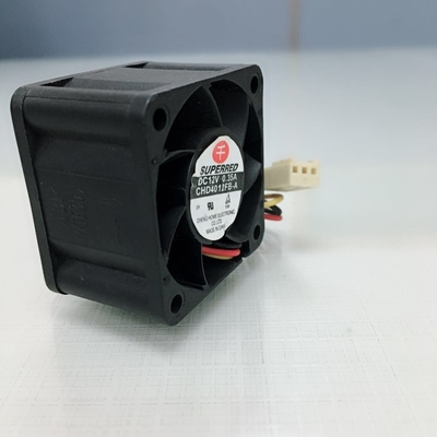 Black 12V DC Powered Fan 2.4W Plastic Cooling Fan 5000 RPM Speed For CPU