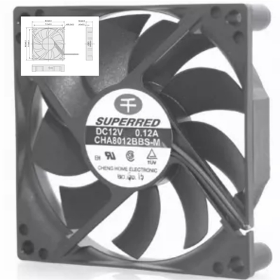 80x80x16 DC Cooling Fan With Signal Output Cooling Solution For Industrial Applications