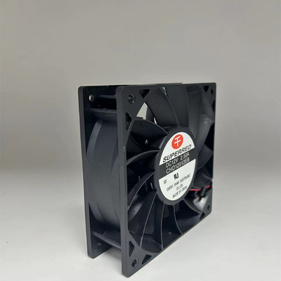 Black DC CPU Fan Signal Output Optional 35000 Hours Life Expectancy