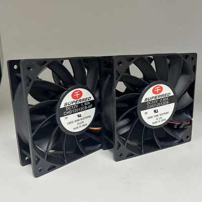 DC 12V 80x80x25mm Plastic PBT Cooling Fan For Computer 35000 Hours Life