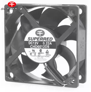 Black DC 12V Cooling Fan 60x60x20 For Disinfecting Cabinet / Warmer / Microwave