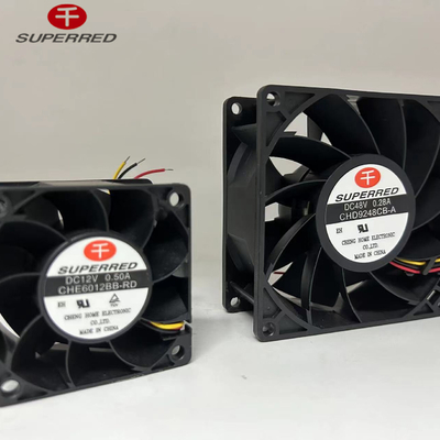 Plastic PBT DC Computer Fan Effective Cooling For Industrial Applications