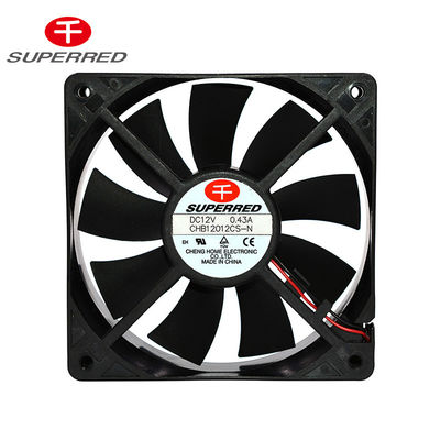 Plastic PBT 94V0 120x25mm DC12V Server Cooling Fan