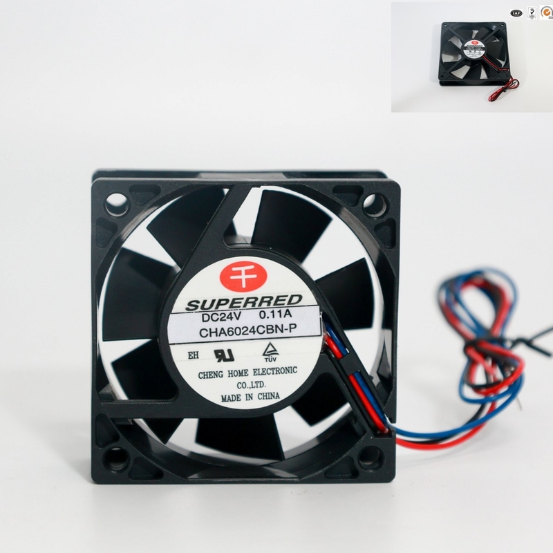 Plastic PBT DC CPU Fan 80 X 80 X 25mm With Signal Output Option