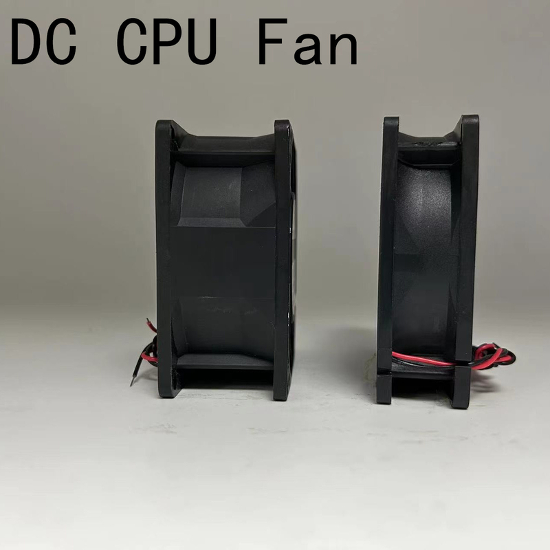 Black CPU DC Fan 120x120x38mm Plastic PBT 94V0 Frame 35000 Hours