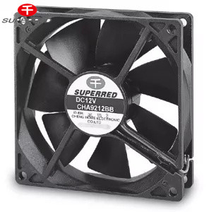 92x92x25mm DC Cooling Fan With 22-156 CFM Air Flow And AWG26 Lead Wire