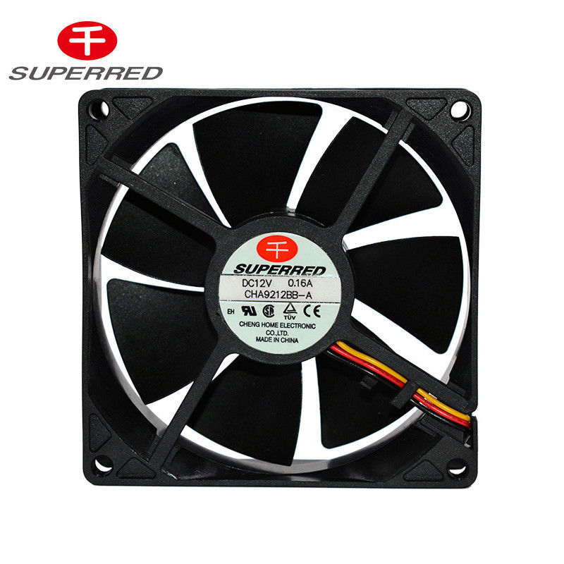 1.74 M3/Min 92x25mm PWM DC 12/24V  Controlled Fan For Computer
